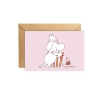 zillymonkey Moomin Mini Greeting Card - Hugging with Moominmamma