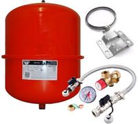 Zilmet 18 Litre Red Heating Expansion Vessel & Sealed System Kit