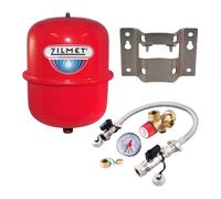 Zilmet - 8 Litre Red Heating Expansion Vessel & Sealed System Kit Z1-301008