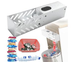 ZILOOK 12/16oz Electric Metal Can Crusher, Automatic Can Crusher For Recycling, One Click Cycle/Stainless Steel, For Aluminum Gas, Soda, Beer Cans, Plastic Water Bottles