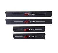 ZILOOK 4 Pcs Car Door Sill Protector for Ford Focus Fiesta Mondeo Explorer Edge Escape PUMA ST Line,Carbon Fiber Anti-Scratch Non-Slip Threshold Protective Stickers Inner Accessories,B