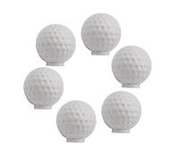 ZILucky Set of 6 Golf Ball Drawer knobs, Ball Sports Party Theme Home Decor, Drawer Pulls Handles for Dresser Cupboard Wardrobe Cabinet Kitchen Knobs (Golf Ball)