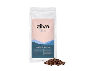 Zilva Speciality Coffee Beans | Ethiopia Mocha | Light Roast | 100% Arabica Single Origin | 1Kg