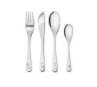 Zilverstad Children's Cutlery Set Forest Animals, Stainless Steel, Silver, 15.5 x 21.5 x 2.5 cm