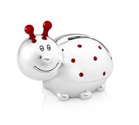 Zilverstad 6352261 Piggy Bank Ladybird Design Tarnish-Resistant 11 x 8.5 x 6.5 cm Silver-Plated