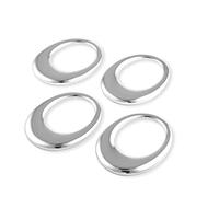 Zilverstad Oval Napkin Rings, Silver, Set of 4