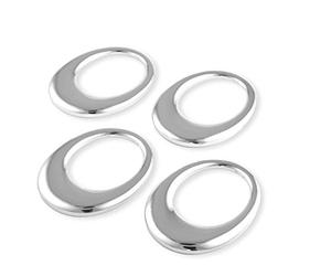 Zilverstad Oval Napkin Rings, Silver, Set of 4