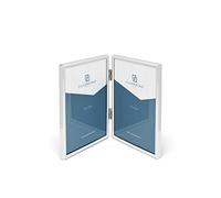 Zilverstad Sweet Memory Double Photo Frame, Metal, Silver, 1.11 x 21 x 15.5 cm