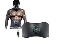Zilynhom EMS Muscle Stimulator Belt - 6 Modes, 18 Intensity Levels,118cm Adjustable ABS Trainer for Abdomen & Belly Slimming,Wireless Rechargeable Ab Toning Belt for Women & Men,Home Fitness Equipment