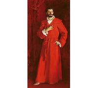 ZIMARO Classic Painting Wall Art Print Canvas Reproduction Dr Pozzi At Home by John Singer Sargent for Home Decor 60x90cm