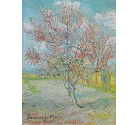 ZIMARO Wall Art Print Canvas Prints Artwork Famous Flowering Peach Tree by Vincent Van Gogh for Living Room 60x90cm
