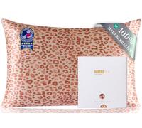ZIMASILK 100% Mulberry Silk Pillowcase for hair and skin, 50x75 cm, 1pc | Both Sides 19 Momme Premium Grade 6A Silk, Soft & Smooth, 600 Thread Count, Hidden Zipper, Gift for Women Men，Light Pink