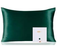 ZIMASILK 100% Mulberry Silk Pillowcase for hair and skin, 50x75 cm | Both Sides 19 Momme Premium Grade 6A Silk, Soft & Smooth, 600 Thread Count, Hidden Zipper, Blackish Green, 1pc