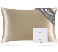 ZIMASILK 100% Mulberry Silk Pillowcase for Hair and Skin,Both Sides 19 Momme Silk, 1pc (40x80 cm, Taupe)