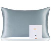 ZIMASILK 100% Mulberry Silk Pillowcase for Hair and Skin Health, Both Sides 19 Momme Premium Grade 6A Silk, Soft & Smooth, 600 Thread Count, with Hidden Zipper, 1pc (50x75 cm, Dusty Blue)