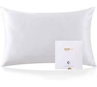 ZIMASILK 100% Mulberry Silk Pillowcase for Hair and Skin Health, Both Sides 19 Momme Premium Grade 6A Silk, Soft & Smooth, 600 Thread Count, with Hidden Zipper, 1pc (50x70 cm, Ivory White)