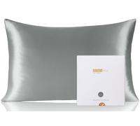 ZIMASILK 100% Silk Pillowcase for Hair and Skin, Double Sided Pure Mulberry Silk Pillow Case, High Quality Silk, with Hidden Zipper, 1 Piece (50 x 70 cm, Grey-New)