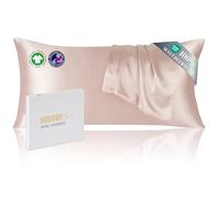 ZIMASILK Silk Pillowcase 40x80 cm | 100% Pure 22 Momme Mulberry Silk | OEKO-TEX® Certified | Highest Grade 6A Silk, Smooth On Both Sides For Skin & Hair, 1 Piece, Pink