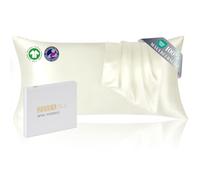 ZIMASILK Silk Pillowcase 40x80 cm | 100% Pure 22 Momme Mulberry Silk | OEKO-TEX® Certified | Highest Grade 6A Silk, Smooth On Both Sides For Skin & Hair, 1 Piece, Ivory
