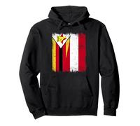 Zimbabwe Austria Flag | Zimbabwean Austrian Roots Pullover Hoodie