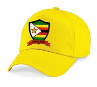 Zimbabwe Cricket Embroidered Baseball Cap International Cricket Sport Your Country Embroidery (Yellow)
