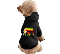 Zimbabwe Flag African Elephant Cute Dog And Cat Clothes Pet Hoodie Sweatshirt Pullover Sweater Coat
