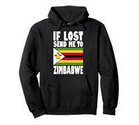 Zimbabwe Flag Design | If lost send me to Zimbabwe Pullover Hoodie