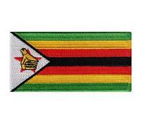 Zimbabwe Flag Embroidered Patch Africa Iron-On African National Emblem