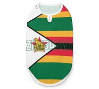 Zimbabwe Flag Funny Dog Vest Cute Sleeveless Pet Shirt Pullover Cats T-Shirts Tank Tops L