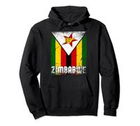 Zimbabwe,Flag of Zimbabwe,Zimbabwe Flag. Pullover Hoodie