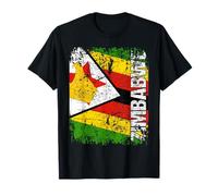 ZIMBABWE Flag Vintage Distressed ZIMBABWE T-Shirt