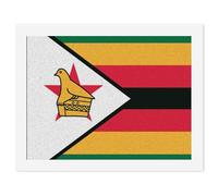 Zimbabwe Flag Wall Art Posters & Prints Stylish Digital Paintings Wall Hanging Decor for Bedroom Living Room