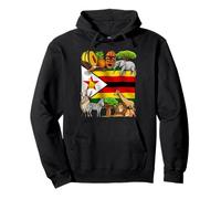 Zimbabwe Flag Zimbabwean Roots Zimbabwean Pride Pullover Hoodie