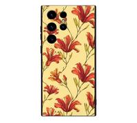 Zimbabwe Flame Lily Phone Case Compatible with Samsung S23/Plus/Ultra Protective Case Cute Mobile Phone Cover