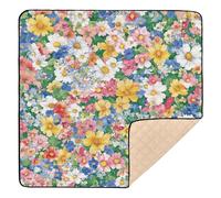 Zimbabwe Gloriosa Superba Beauty Summer Flowers Large Sturdy Baby Gym & Activity Mat for Floor Portable Baby Kick Crawling Mat for Baby Toddler Infant, 50'' x 50''