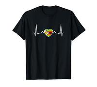 Zimbabwe Heartbeat Proud Zimbabwean Flag T-Shirt