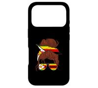 Zimbabwe Messy Hair Girl Zimbabwean Roots Zimbabwean Flag Case for iPhone 17 Pro