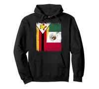 Zimbabwe Mexico Flag | Zimbabwean Mexican Roots Pullover Hoodie