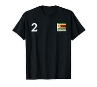 Zimbabwe Number 2 National Flag Country Heritage T-Shirt
