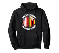 Zimbabwe Outfit for Men & Women US American Zimbabwean Flag Pullover Hoodie