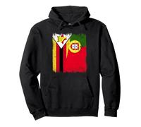 Zimbabwe Portugal Flag | Zimbabwean Portuguese Roots Pullover Hoodie
