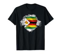 Zimbabwe Tshirt Super Zimbabwean Flag Zimbabwe Roots Citizen T-Shirt