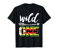 Zimbabwe Wild One Birthday Outfit 1 Zimbabwean Flag T-Shirt