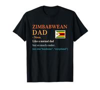 Zimbabwean Dad Zimbabwe Flag Dad Definition Father Day T-Shirt
