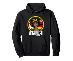 Zimbabwean Girl Zimbabwe Flag Gift Pullover Hoodie