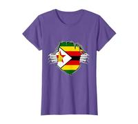 Zimbabwean Pride Chest Heritage Zimbabwean Flag Zimbabwe T-Shirt