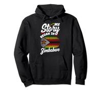 Zimbabwean Zimbabwe Flag My Story Began In Zimbabwe Pullover Hoodie
