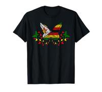 Zimbabwean Zimbabwe Zimbabwean Flag Butterflies T-Shirt