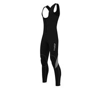 Zimco Men Winter Cycling Thermal Insulated Bib Tights Non Padded Bib Pants Windproof Bike Leggings (XL)