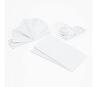 ZIMEL HOMES- 12 Pack Kitchen Table Cloth Napkins-Luxuriously Soft & Hotel Cotton Napkins-Perfect for Events, Hotel, Office & Home Use (White)